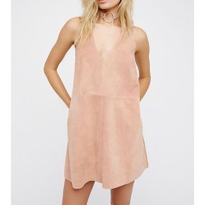 Free People Retro Love Mini Suede Dress
